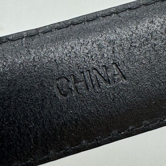 Vintage 90's Fossil Western Belt Women's M Black Genuine Leather cowgirlcore - Picture 11 of 14